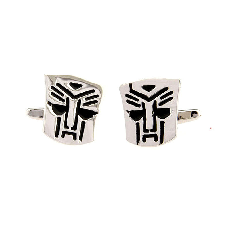 Interesting Skull Enamel Dropping Glue Cufflinks