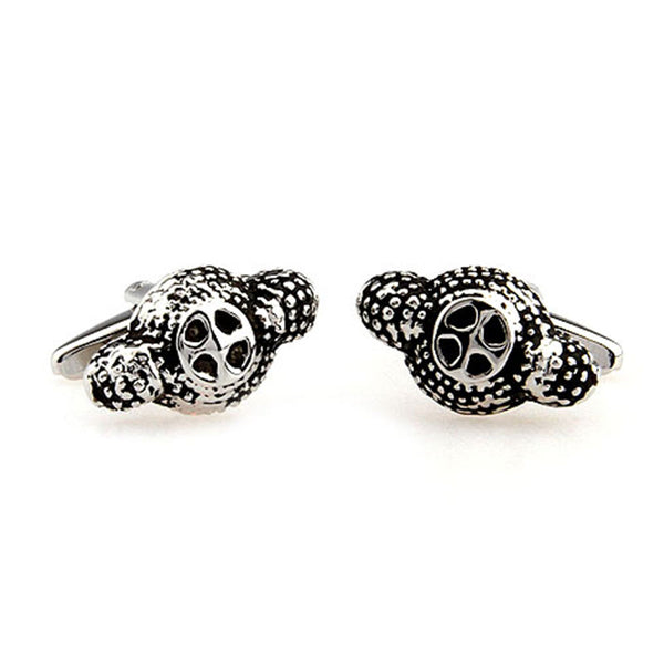 Interesting Skull Enamel Dropping Glue Cufflinks