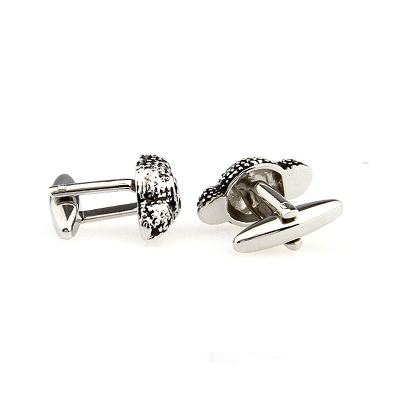 Interesting Skull Enamel Dropping Glue Cufflinks