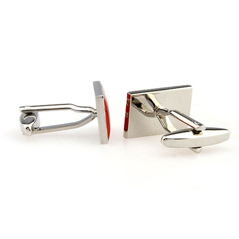 Enamel Dropping Glue Cufflinks