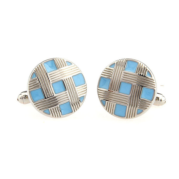 Enamel Dropping Glue Cufflinks