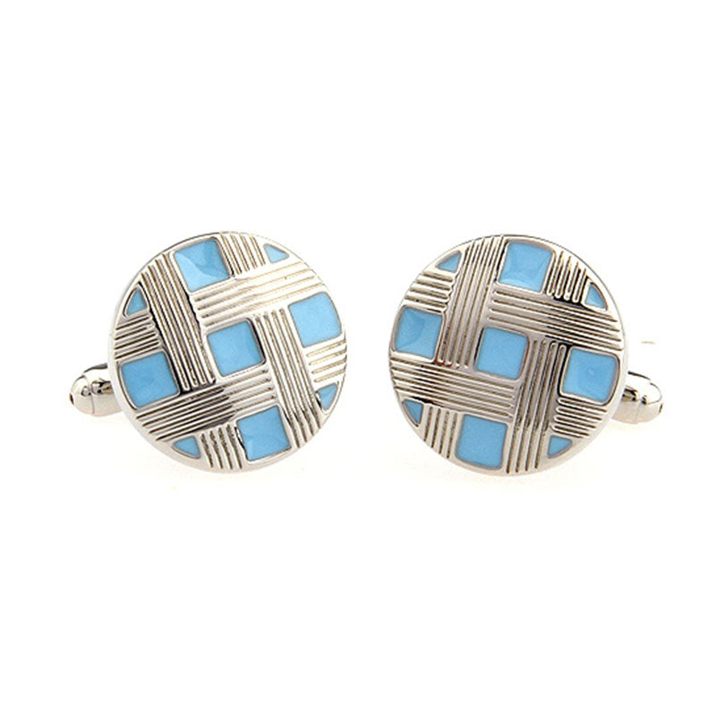 Enamel Dropping Glue Cufflinks