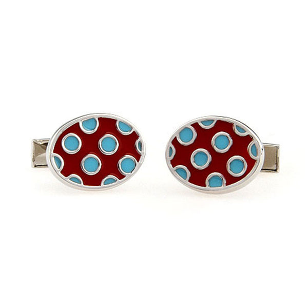 Enamel Dropping Glue Cufflinks