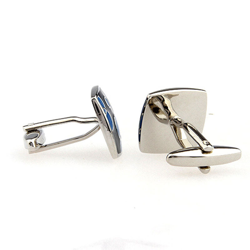 Enamel Dropping Glue Cufflinks