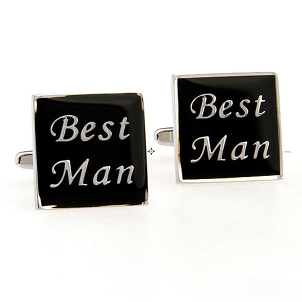 Festivals Wedding Reception Enamel Dropping Glue Cufflinks