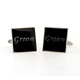 Festivals Wedding Reception Enamel Dropping Glue Cufflinks