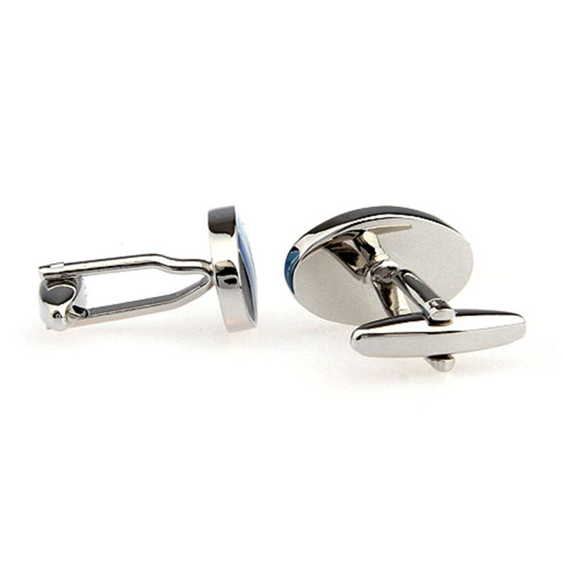 Enamel Dropping Glue Cufflinks