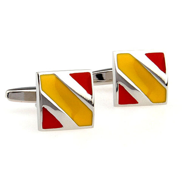 Enamel Dropping Glue Cufflinks