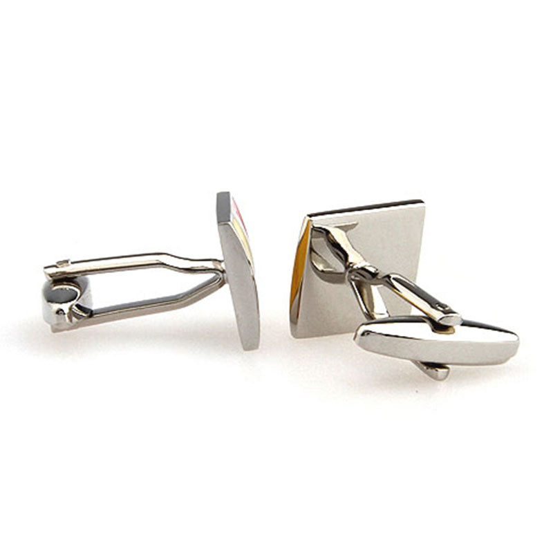 Enamel Dropping Glue Cufflinks