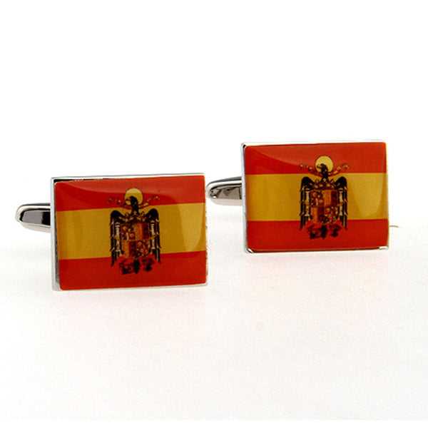 National Flag Music Enamel Dropping Glue Cufflinks