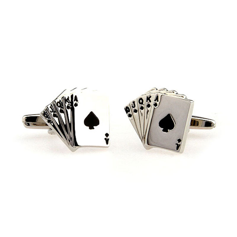 Movies Gambling Enamel Dropping Glue Cufflinks