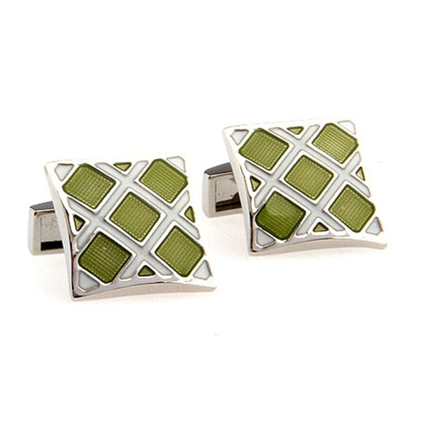 Enamel Dropping Glue Cufflinks