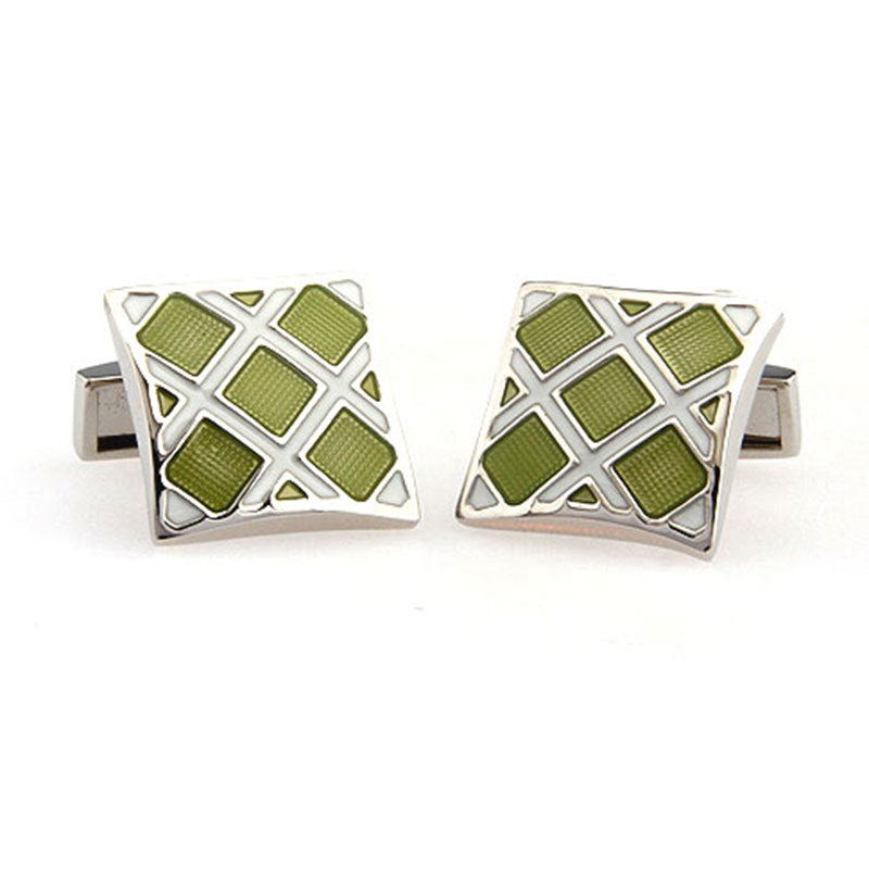 Enamel Dropping Glue Cufflinks