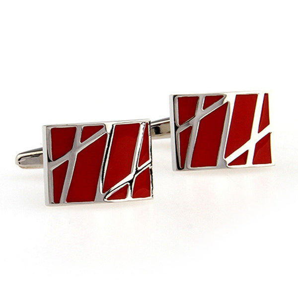 Enamel Dropping Glue Cufflinks