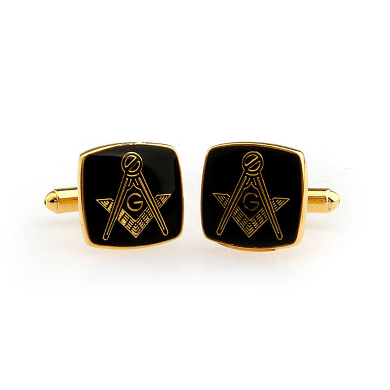 Car Logo Traffic Enamel Dropping Glue Cufflinks