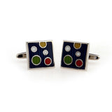 Enamel Dropping Glue Cufflinks