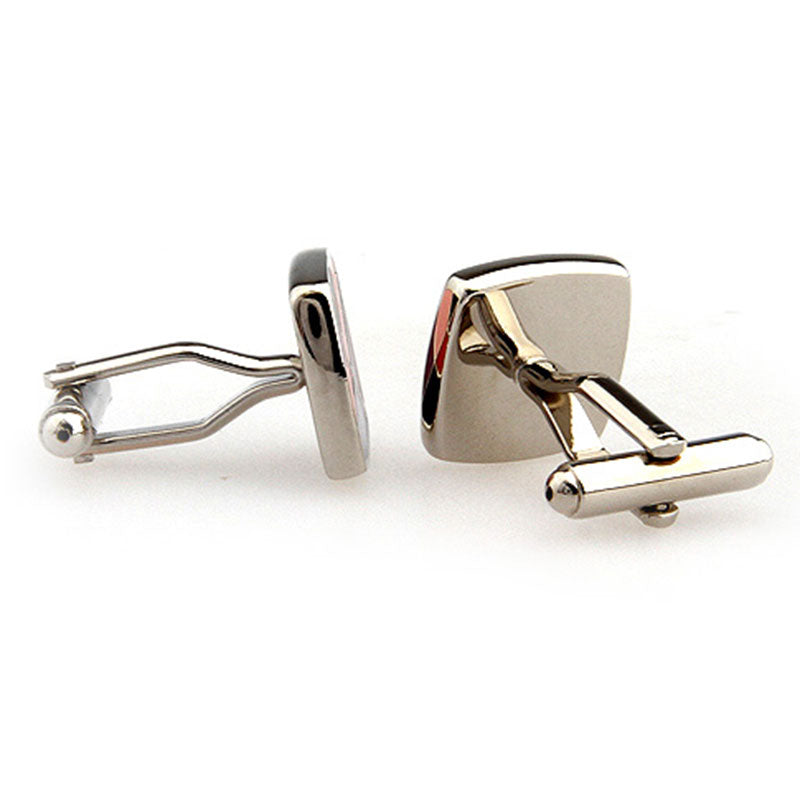 Enamel Dropping Glue Cufflinks