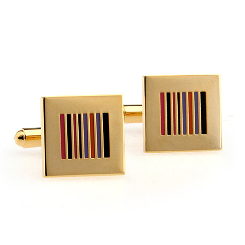 Enamel Dropping Glue Cufflinks