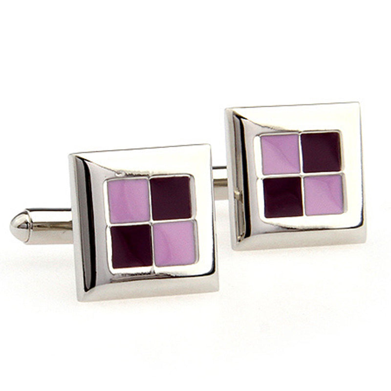 Enamel Dropping Glue Cufflinks