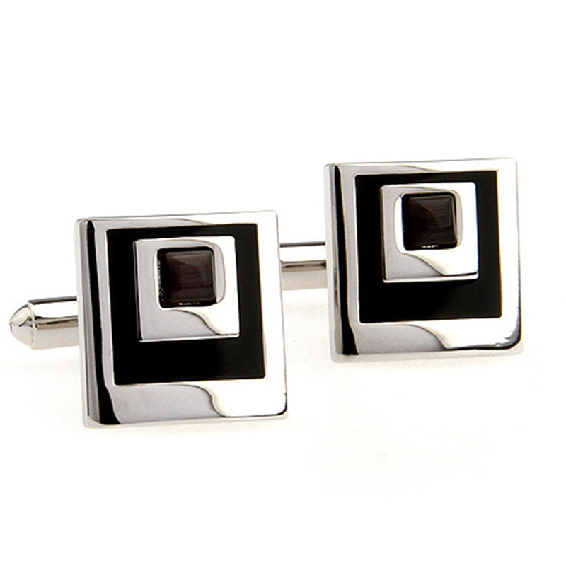 Enamel Dropping Glue Cufflinks