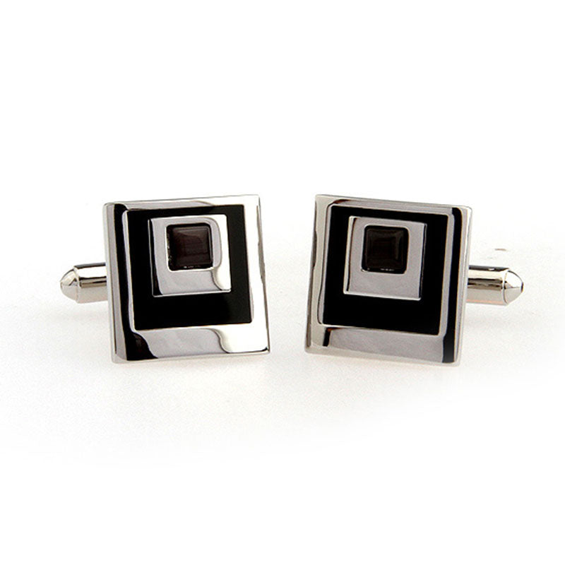 Enamel Dropping Glue Cufflinks