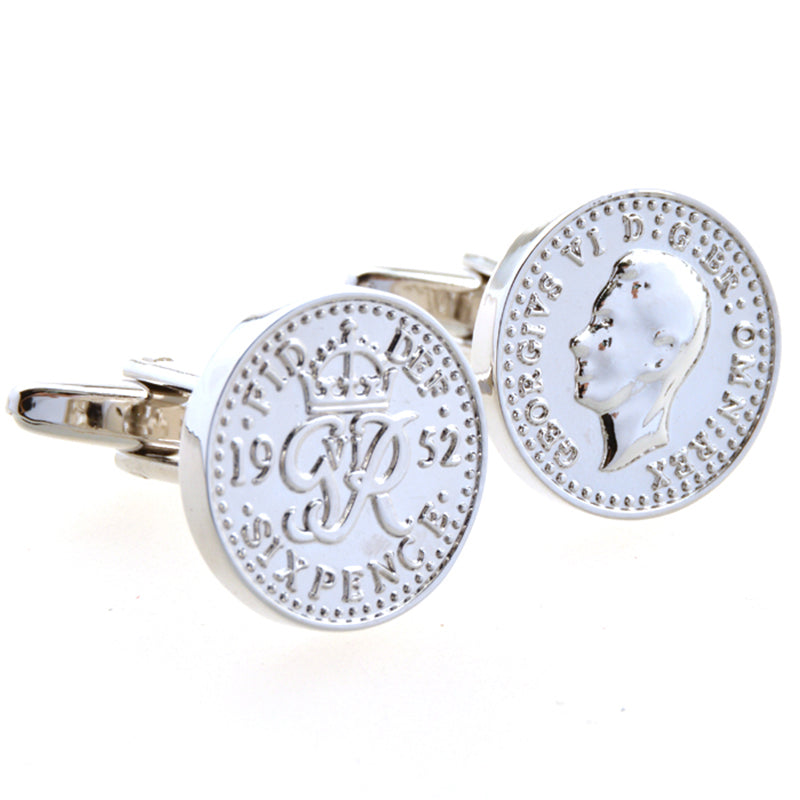 Movies Gambling Plain Colour Metal Cufflinks