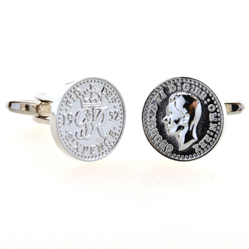 Movies Gambling Plain Colour Metal Cufflinks