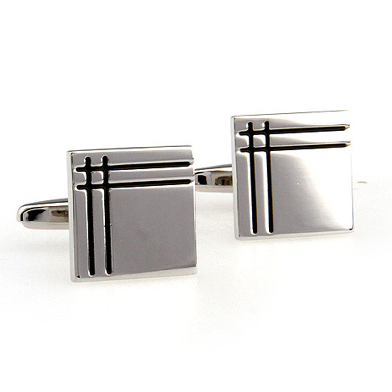 Enamel Dropping Glue Cufflinks