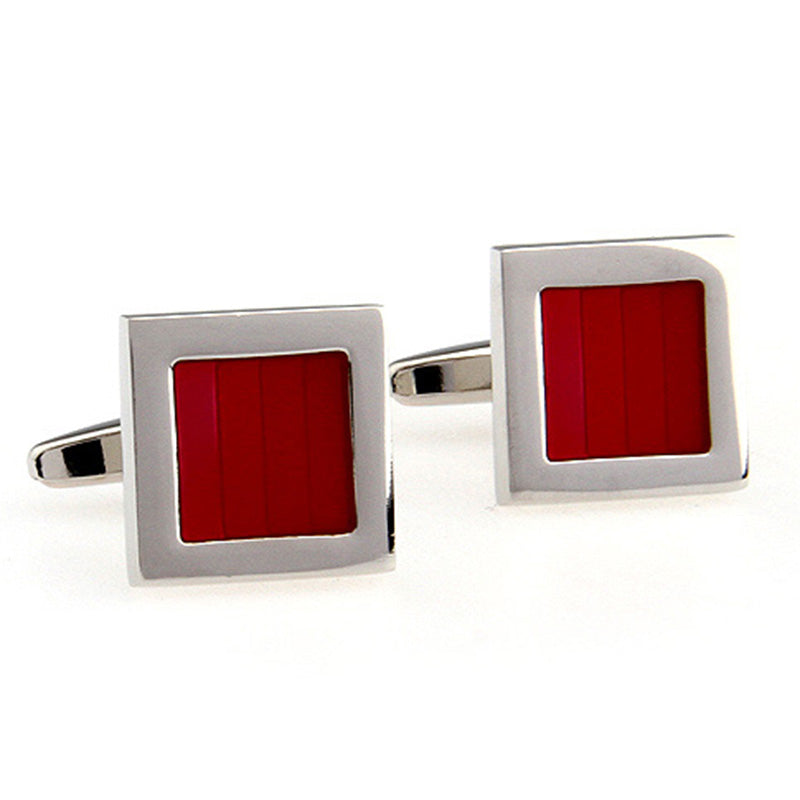 Enamel Dropping Glue Cufflinks