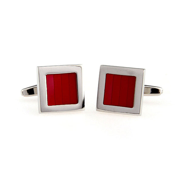 Enamel Dropping Glue Cufflinks