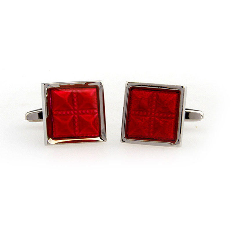 Enamel Dropping Glue Cufflinks