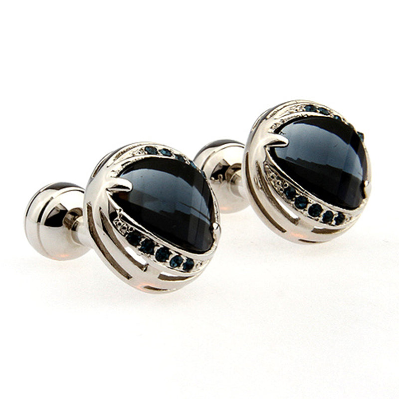 Crystal Zircon Cufflinks