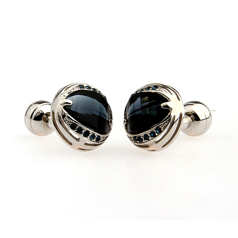 Crystal Zircon Cufflinks