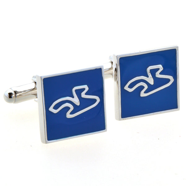 Enamel Dropping Glue Cufflinks