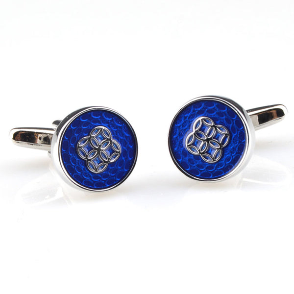 Enamel Dropping Glue Cufflinks