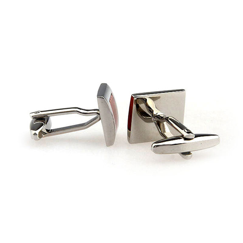 Enamel Dropping Glue Cufflinks