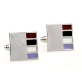 Enamel Dropping Glue Cufflinks