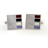 Enamel Dropping Glue Cufflinks