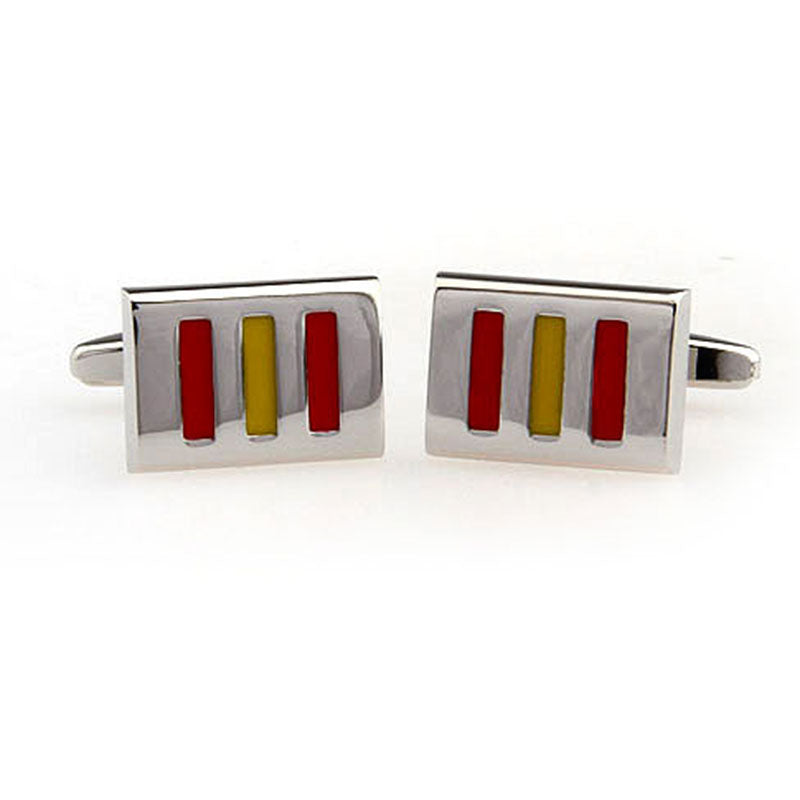 Enamel Dropping Glue Cufflinks