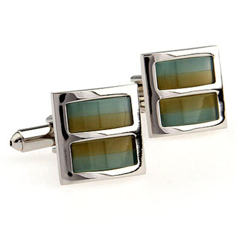 Cateye Glass Cufflinks