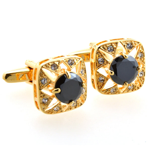 Crystal Zircon Cufflinks