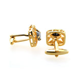 Crystal Zircon Cufflinks