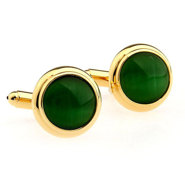 Cateye Glass Cufflinks