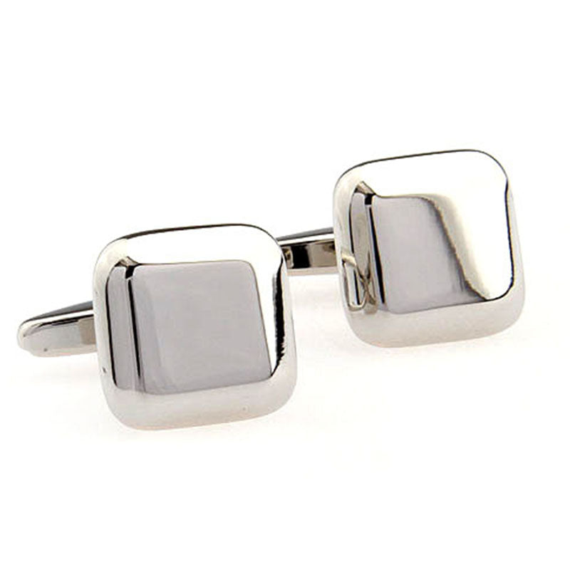 Plain Colour Metal Cufflinks