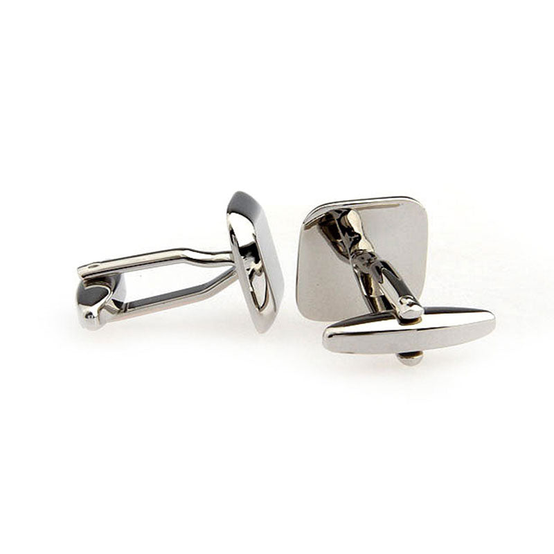 Plain Colour Metal Cufflinks