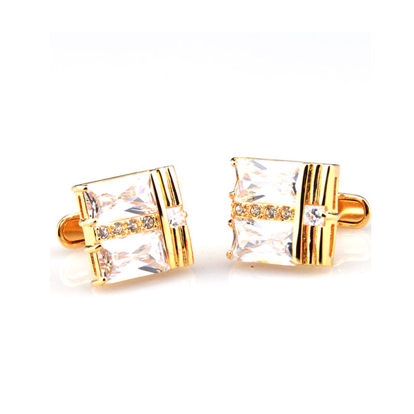 Crystal Zircon Cufflinks