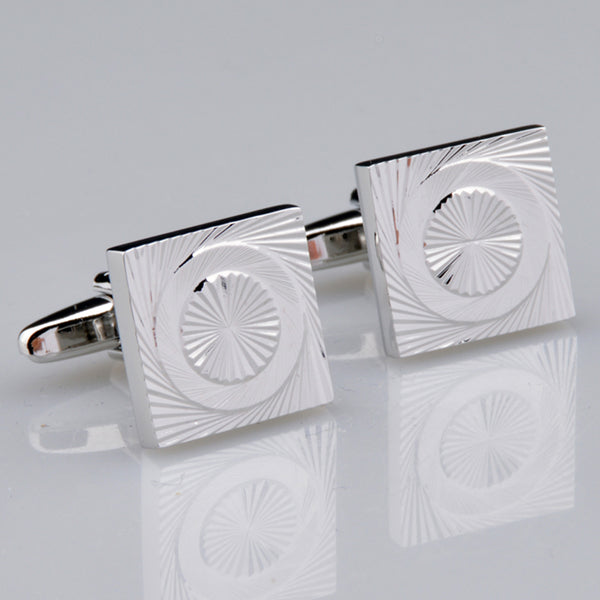 Plain Colour Metal Cufflinks