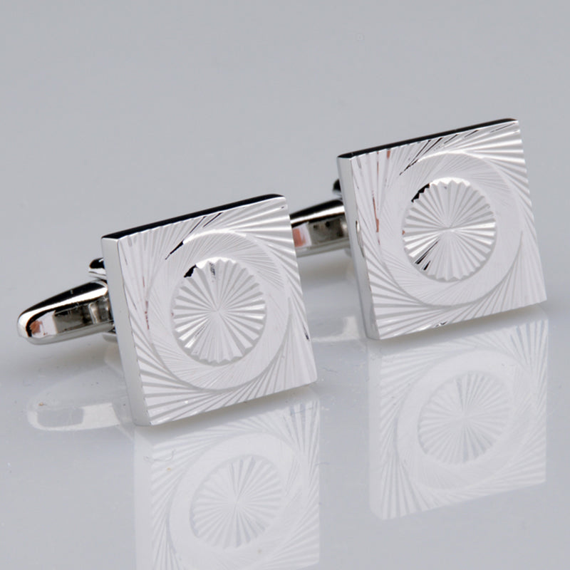 Plain Colour Metal Cufflinks