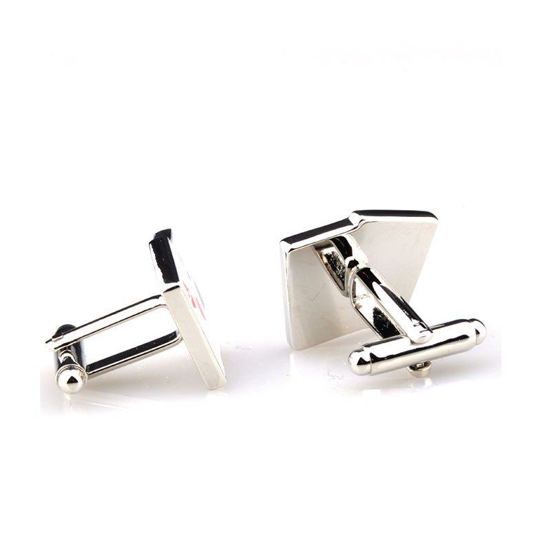 Enamel Dropping Glue Cufflinks