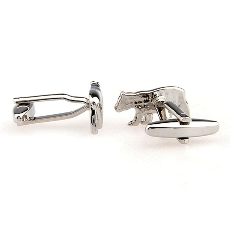 Plain Colour Metal Cufflinks